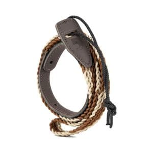 D'Addario - Mandolin Strap - Braided - Brown/Cream - Adjustable Length - 1 Inch Wide - 10MB00