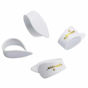 D'Addario National - Celluloid Thumb Picks - Medium - White - 4 Pack - NP7W-04