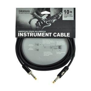 D'Addario - Planet Waves - American Stage Kill Switch Instrument Cable - 10 Feet - PW-AMSK-10