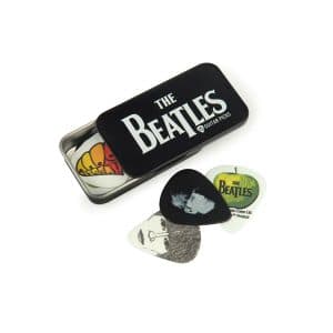 D'Addario - Planet Waves - Beatles Signature Guitar Pick Tin - 15 Picks - Medium Gauge - Logo - 1CAB4-15BT1