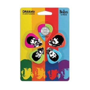 D’Addario – Beatles Sgt Peppers 50th Anniversary Guitar Picks – Heavy Gauge – 10 Pack – 1CWH6-10B6 1