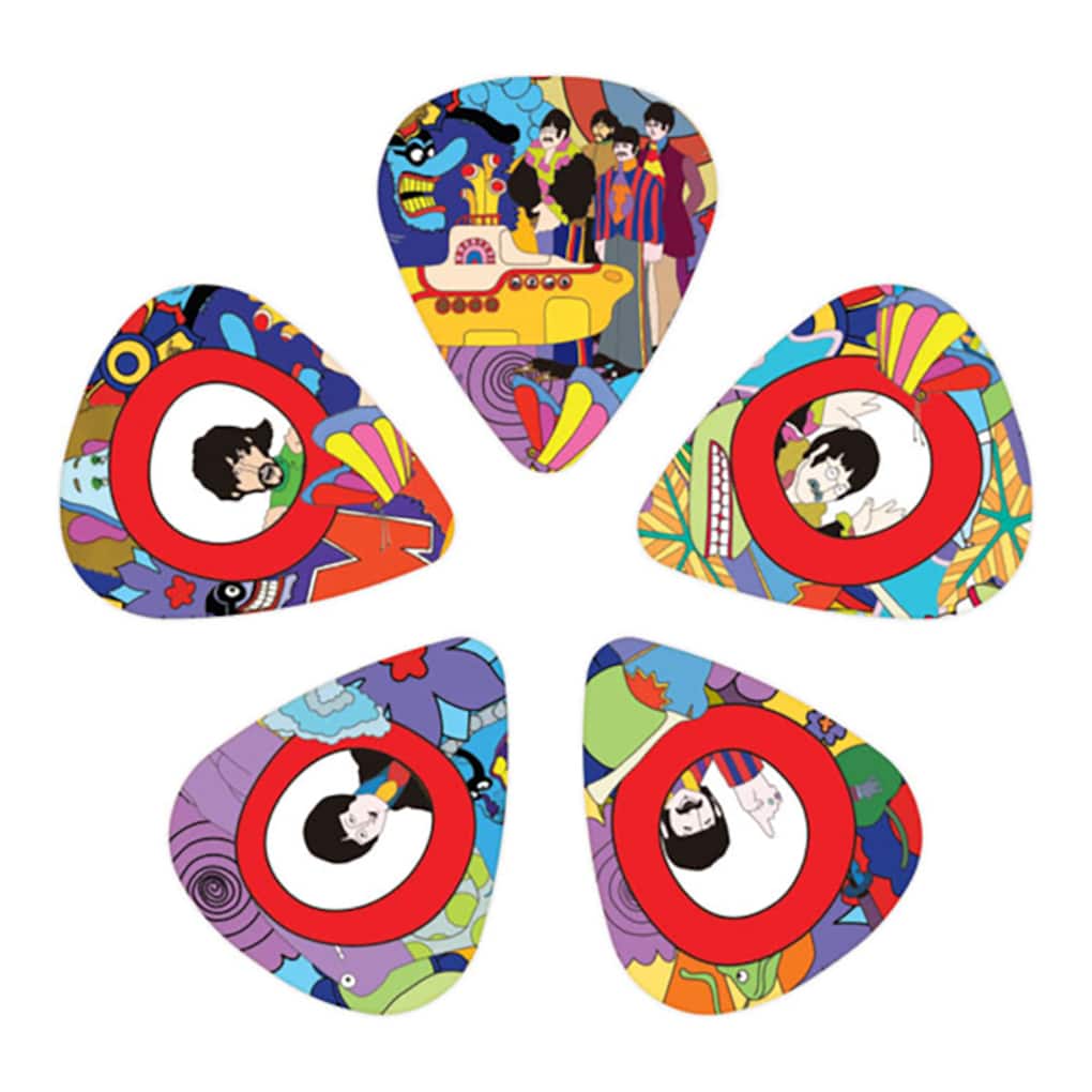 D’Addario – Planet Waves – Beatles Yellow Submarine 50th Anniversary Guitar Picks – Heavy Gauge – 10 Pack – 1CWH6-10B7 2