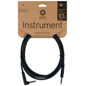 D'Addario - Planet Waves - Classic Series Instrument Cable - Right Angle - 10 Feet - PW-CGTRA-10