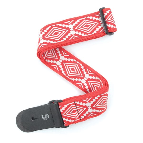 D’Addario – Planet Waves – Woven Guitar Strap – Guatemalan – Red – T20W1414 1