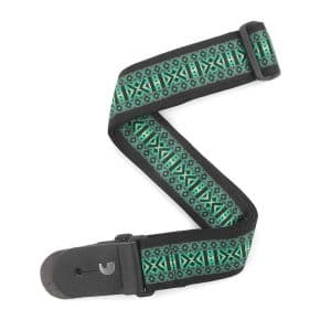 D'Addario - Planet Waves - Woven Guitar Strap - Monterey 3 - Green - T20W1422