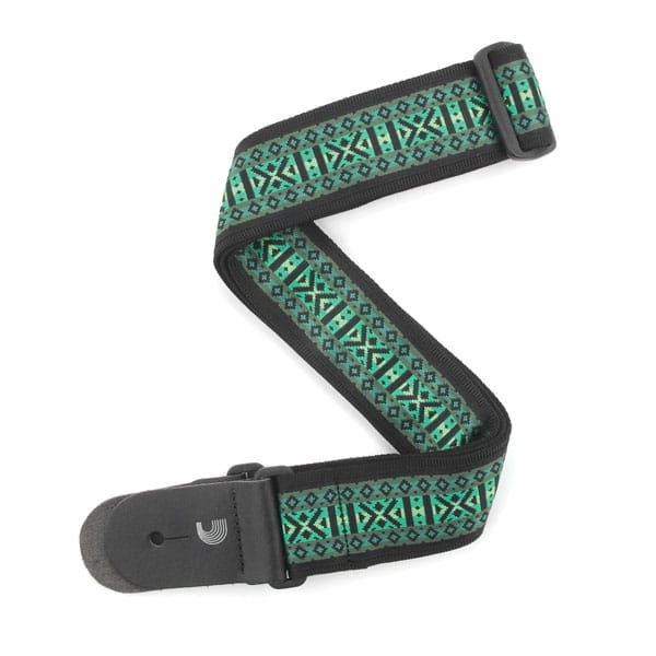 D’Addario – Planet Waves – Woven Guitar Strap – Monterey 3 – Green – T20W1422 1