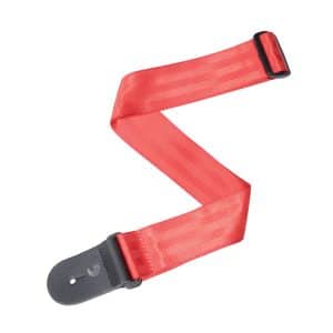 D'Addario - Planet Waves - Guitar Strap - Seat Belt - Red - 50SB01