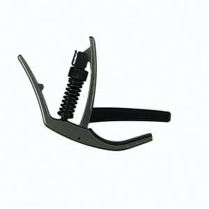 D'Addario - Planet Waves - NS Artist Capo - For 6 String Acoustic & Electric Guitars - Metallic Grey Finish - PW-CP-10MG