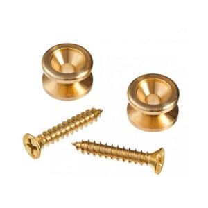 D'Addario - Planet Waves - Solid Brass End Pins - 1 Pair - Brass - PWEP302
