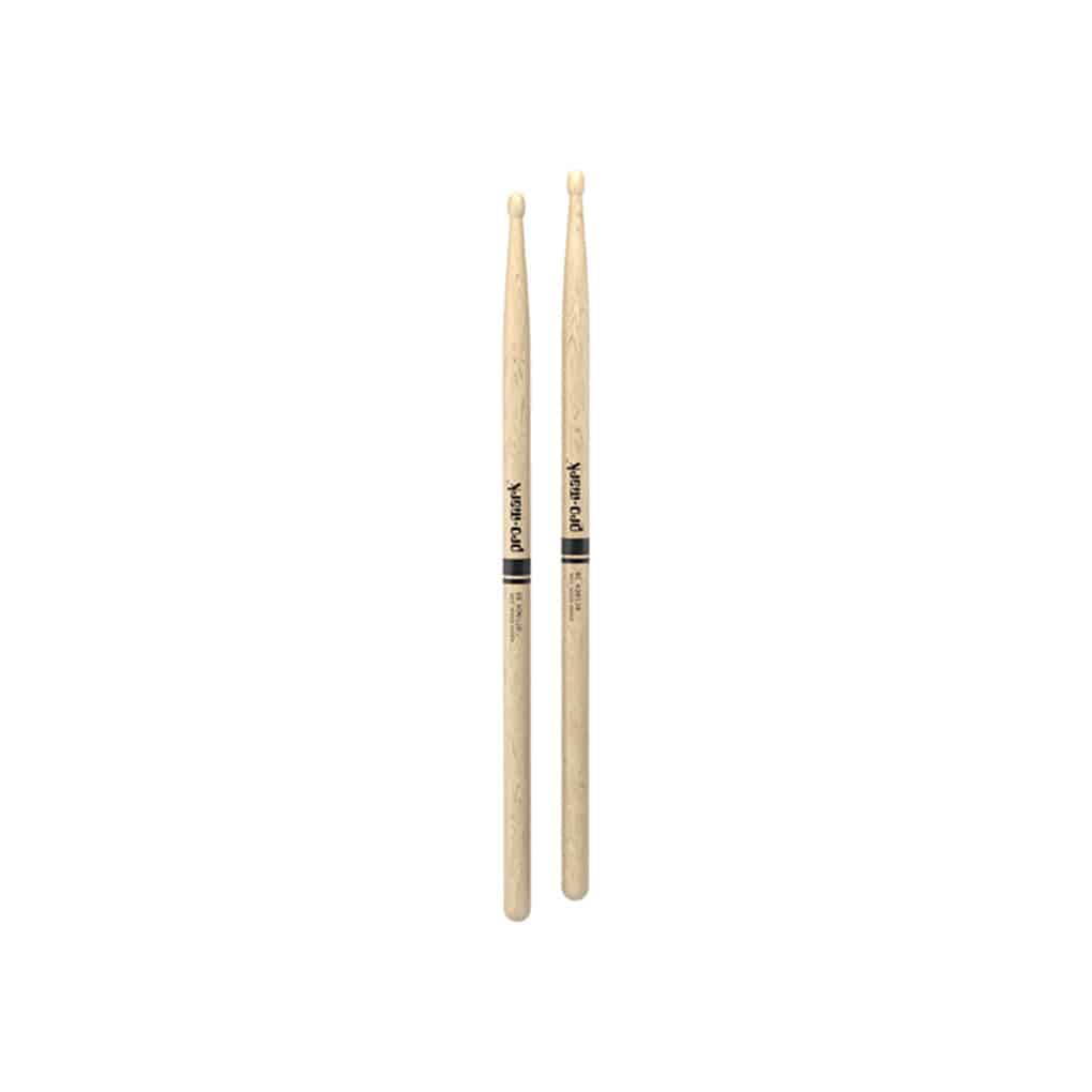 D’Addario – Promark – Drumsticks – Set – Classic Attack – Shira Kashi Oak 2B Wood Tip Drumstick – PW2BW 3