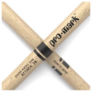 D’Addario – Promark – Drumsticks – Set – Classic Attack – Shira Kashi Oak 2B Wood Tip Drumstick – PW2BW 5