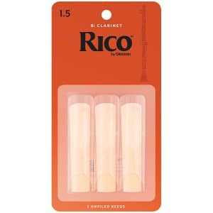 Rico By D'Addario - Clarinet Reeds - Bb - Strength 1.5 - 3 Pack