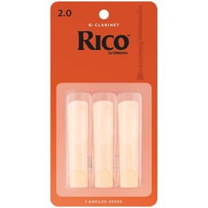 Rico By D'Addario - Clarinet Reeds - Bb - Strength 2.0 - 3 Pack