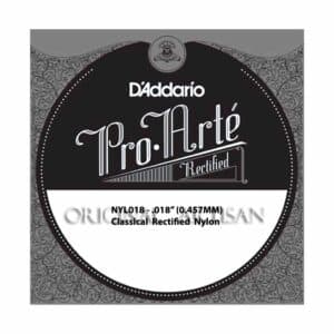 Classical Guitar Single String - D'Addario NYL018 - Pro Arte Rectified Nylon - .018 (0.475mm)