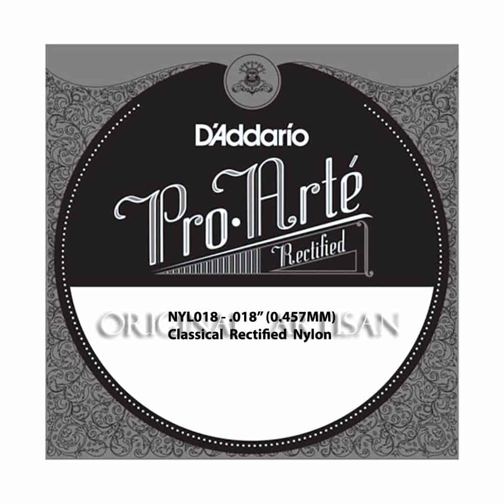 Classical Guitar Single String – D’Addario NYL018 – Pro Arte Rectified Nylon – .018 (0