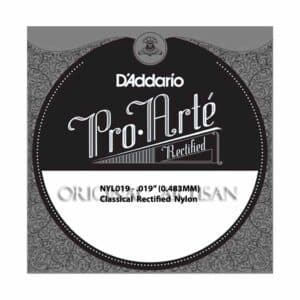 Classical Guitar Single String - D'Addario NYL019 - Pro Arte Rectified Nylon - .019 (0.483mm)