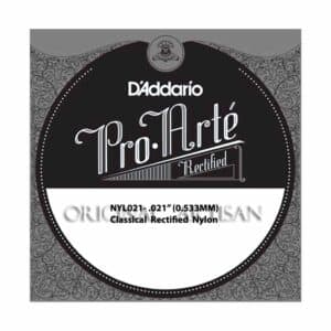 Classical Guitar Single String – D’Addario NYL021 – Pro Arte Rectified Nylon – .021 (0