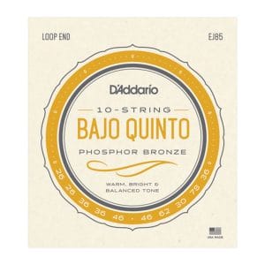 Bajo Quinto Strings – D’Addario EJ85 – 10 Strings – Phosphor Bronze – Loop End 1