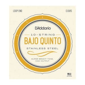 Bajo Quinto Strings - D'Addario EJS85 - 10 Strings - Stainless Steel - Loop End