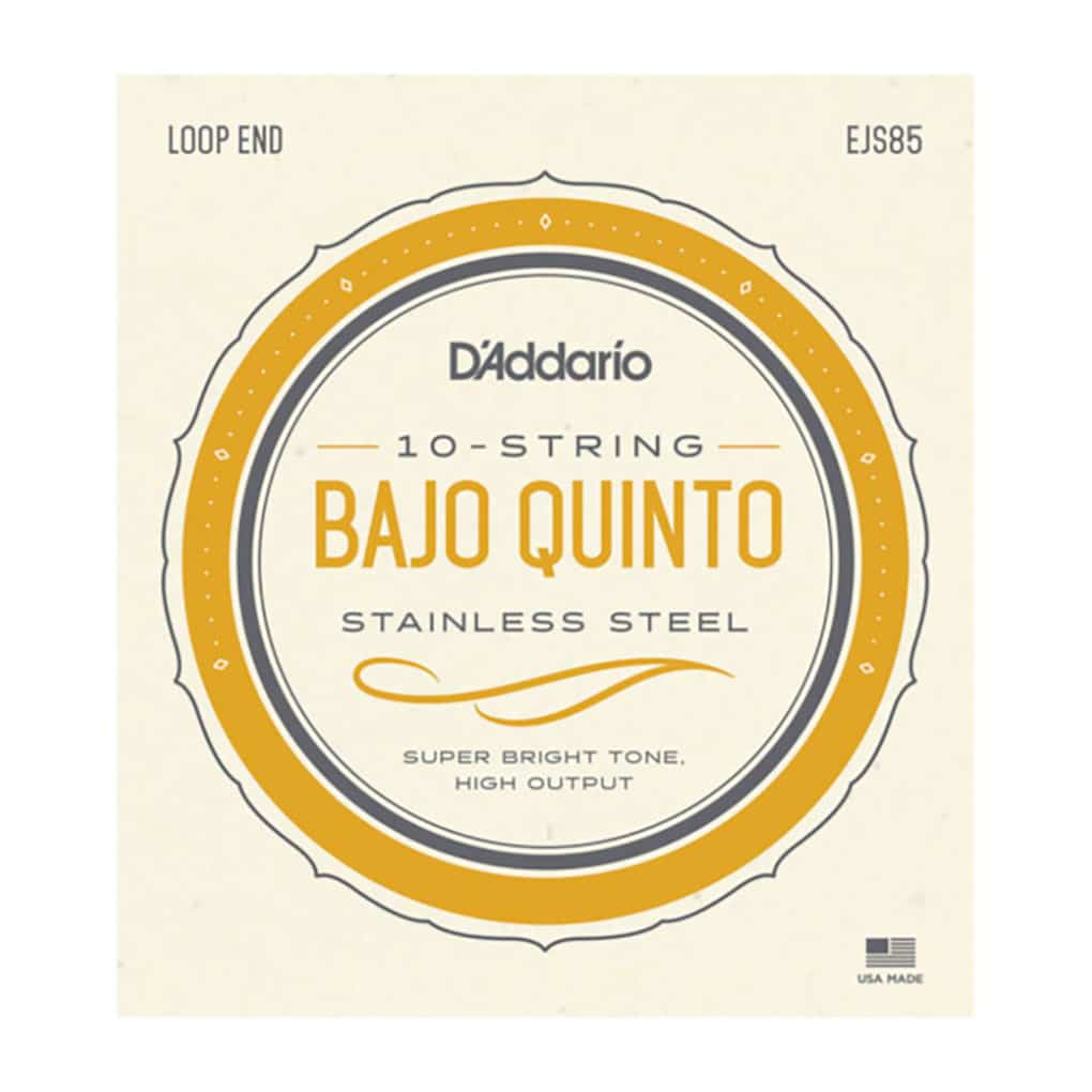 Bajo Quinto Strings – D’Addario EJS85 – 10 Strings – Stainless Steel – Loop End 1