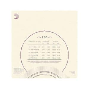 Banjo Strings – D’Addario EJ57 – 5-String – Nickel Plated Steel – Custom Medium – 11-22 – Loop End 3