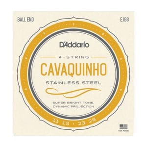 Cavaquinho Strings - D'Addario EJ93 - Stainless Steel - 4 Strings - Ball End