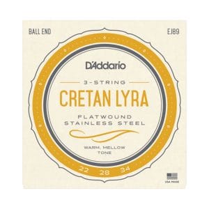 Cretan Lyra Strings - D'Addario EJ89 - Flatwound Stainless Steel - Ball End - GDA Tuning