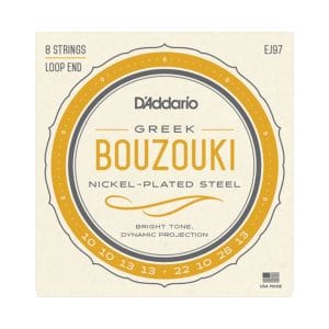 Greek Bouzouki Strings - D'Addario EJ97 - 8 Strings - Loop End