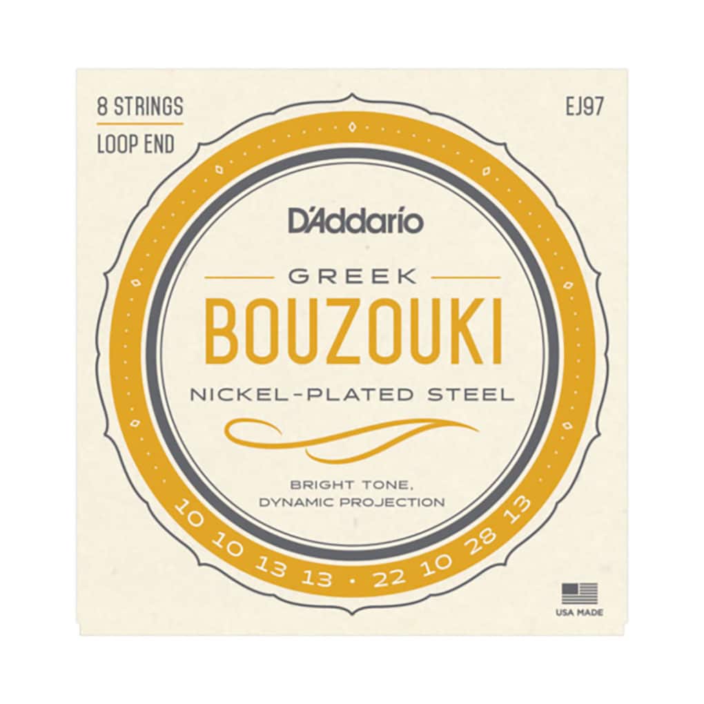 Greek Bouzouki Strings – D’Addario EJ97 – 8 Strings – Loop End 1