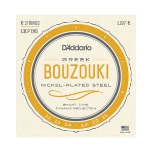 Greek Bouzouki Strings – D’Addario EJ97-6 – 6 Strings – Loop End 1