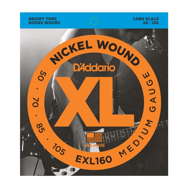 D’Addario EXL160 Nickel Wound Bass Strings – Medium – Long Scale – 50-105 1