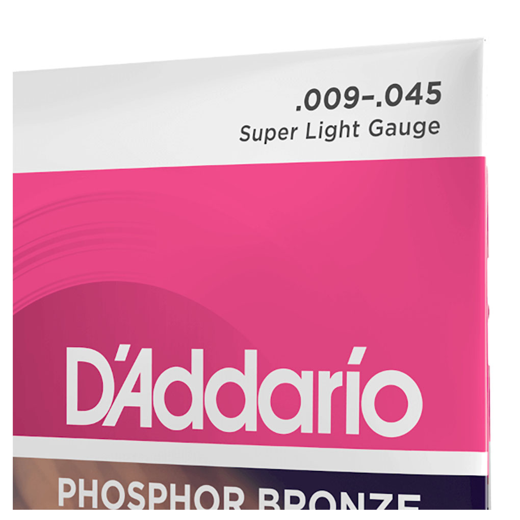 Acoustic Guitar Strings – D’Addario EJ23 – Phosphor Bronze – Super Light – 9-45 4