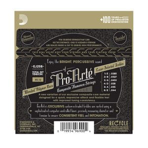 Flamenco Guitar Strings – D’Addario EJ25B – Pro-Arte Black Nylon Composite – Custom Tension 2