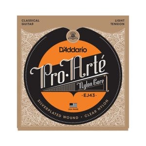 Classical Guitar Strings - D'Addario EJ43 - Pro-Arte Nylon - Light Tension