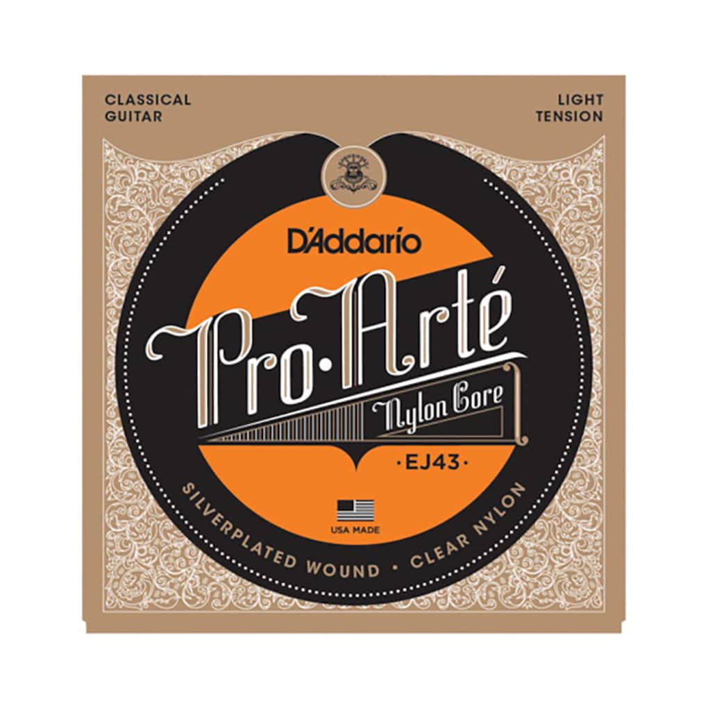 Classical Guitar Strings – D’Addario EJ43 – Pro-Arte Nylon – Light Tension 1