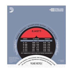 Classical Guitar Strings – D’Addario EJ45TT – Pro-Arte DynaCore Basses – Titanium Trebles – Normal Tension 3