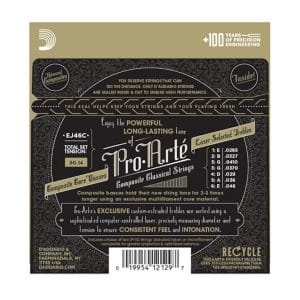 Classical Guitar Strings – D’Addario EJ46C – Pro-Arte Composite – Hard Tension 2