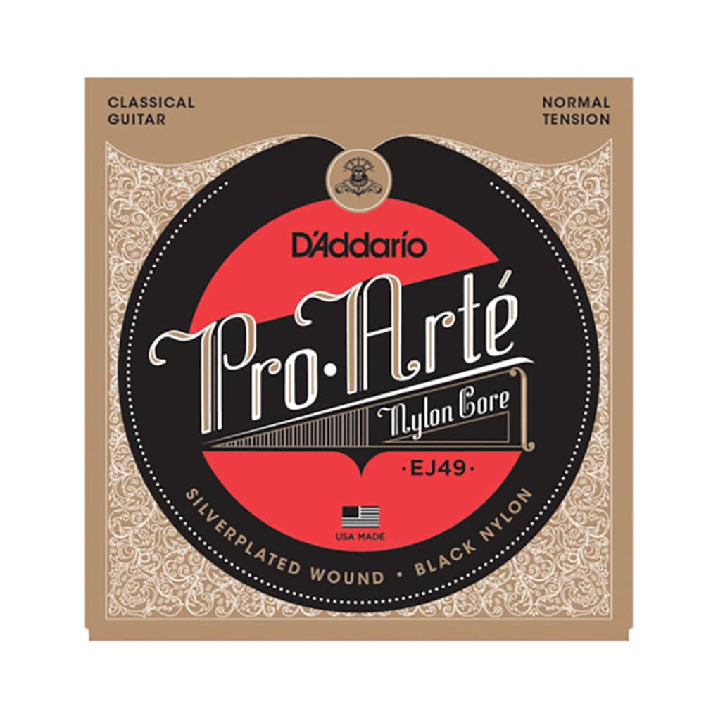 Classical Guitar Strings – D’Addario EJ49 – Pro-Arte Black Nylon – Normal Tension 1