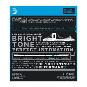 D’Addario EXL125 Nickel Wound Electric Guitar Strings – Super Light Top Reg Bottom – 9-46 2