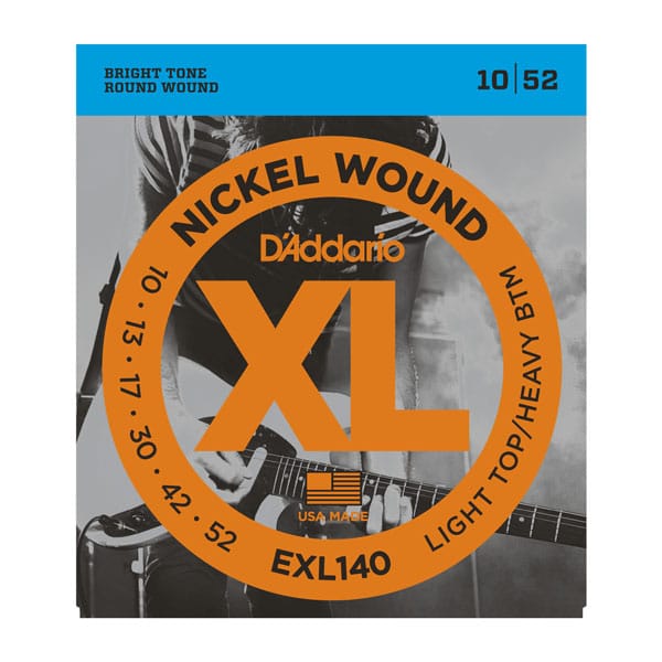 D’Addario EXL140 Nickel Wound Electric Guitar Strings – Light Top/Heavy Bottom – 10-52 1