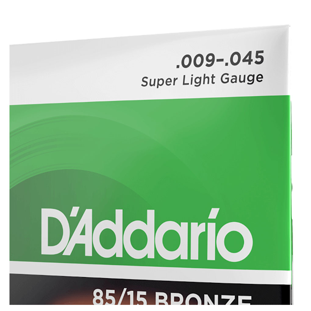 Acoustic Guitar Strings – D’Addario EZ890 – 85/15 Bronze – Super Light – 9-45 4