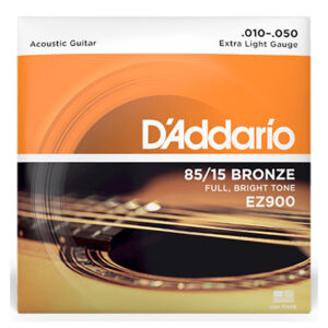 Acoustic Guitar Strings - D'Addario EZ900 - 85/15 Bronze - Extra Light - 10-50