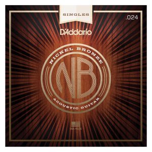 D’Addario NB024 Nickel Bronze Wound Single String – Acoustic Guitar