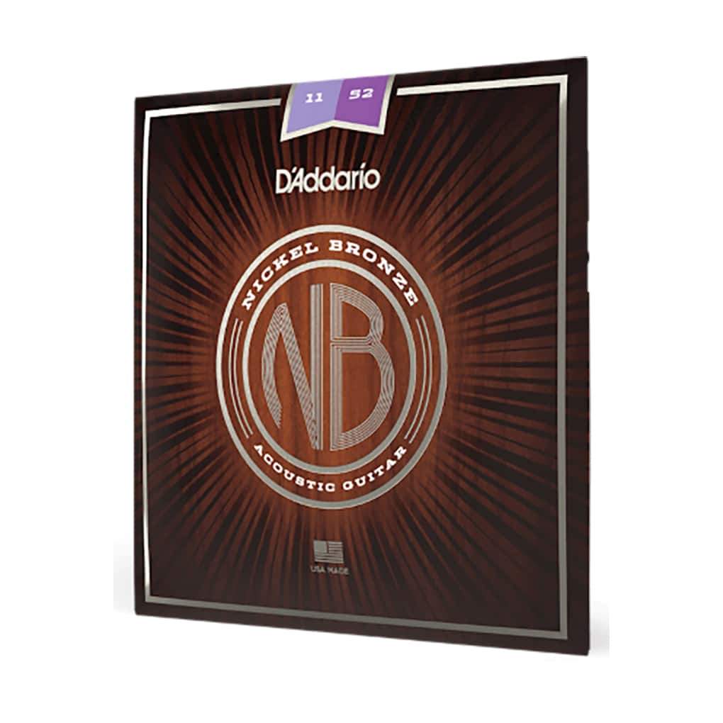Acoustic Guitar Strings – D’Addario NB1152 – Nickel Bronze – Custom Light – 11-52 2