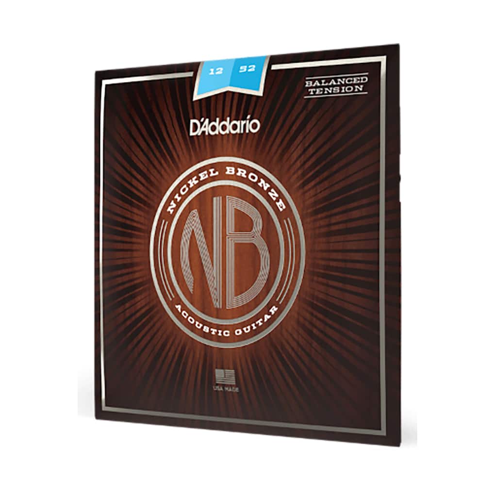 Acoustic Guitar Strings – D’Addario NB1252BT – Nickel Bronze – Balanced Tension – Light – 12-52 2