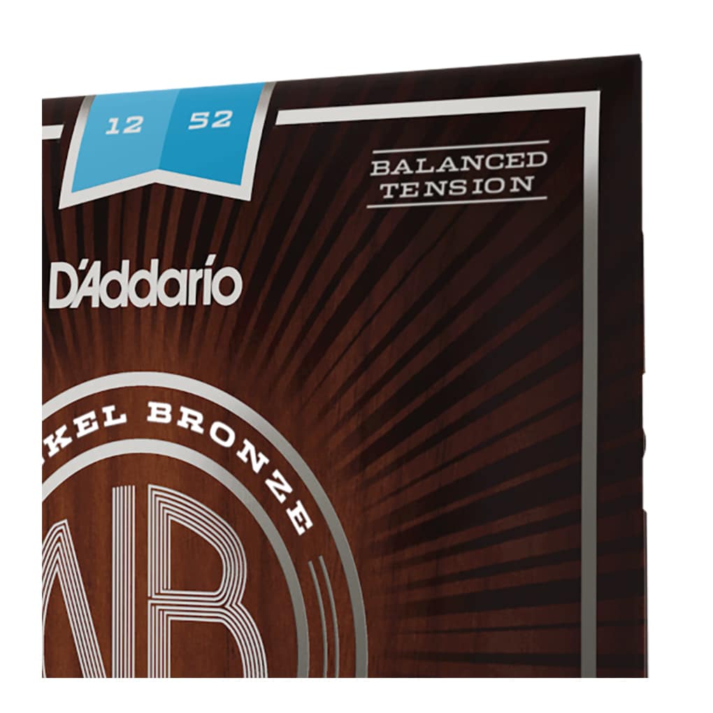 Acoustic Guitar Strings – D’Addario NB1252BT – Nickel Bronze – Balanced Tension – Light – 12-52 4