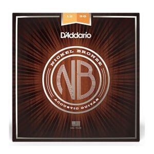 Acoustic Guitar Strings – D’Addario NB1256 – Nickel Bronze – Light Top/Medium Bottom – 12-56 1