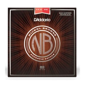 Acoustic Guitar Strings – D’Addario NB13556BT – Nickel Bronze – Balanced Tension – Medium – 13