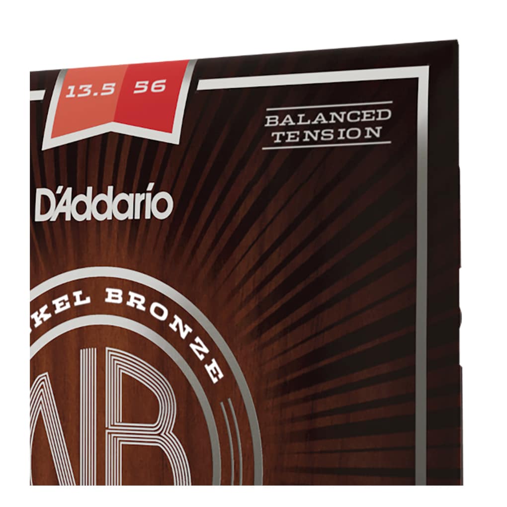 Acoustic Guitar Strings – D’Addario NB13556BT – Nickel Bronze – Balanced Tension – Medium – 13