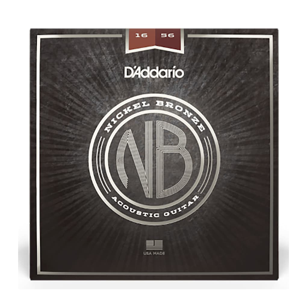 Acoustic Guitar Strings – D’Addario NB1656 – Nickel Bronze – Resophonic – 16-56 1